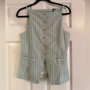 Scotch & Soda Green Striped Top